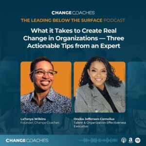 Ep 16: What it Takes to Create Real Change in Organizations -- Three Actionable Tips from an Expert
