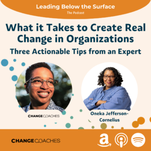 S1: Ep 16 - What it Takes to Create Real Change in Organizations -- Three Actionable Tips from an Expert